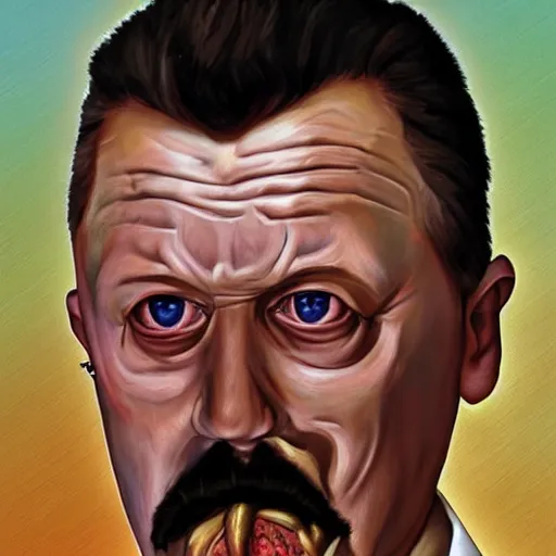 Image similar to igor ivanovich strelkov became a cringe lovecraftian degenerate abomination, photo - realistic, color image, 2 k, highly detailed, bodyhorror, occult art