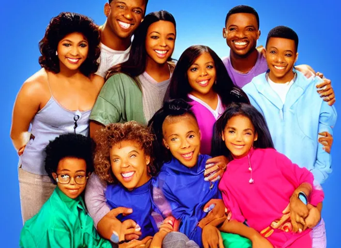 Prompt: the episode of family matters where everyone gets covered with nickelodeon slime hd