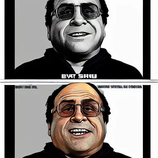 Prompt: Danny DeVito in the style of GTA V