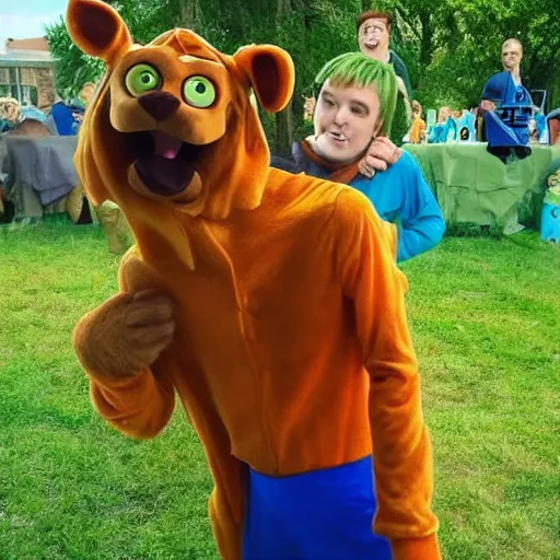 Image similar to scooby doo in real life