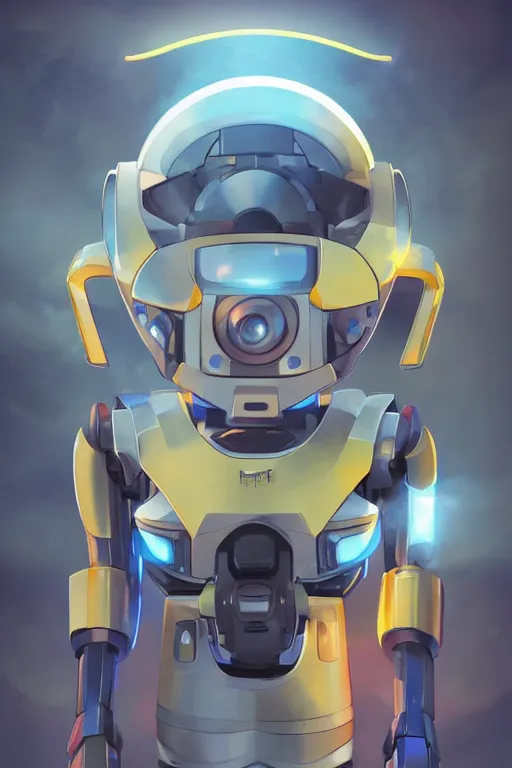 Image similar to metabots medabots medarotto medarot robot minimalist comics helmet mask neon cybereye, behance hd by jesper ejsing, by rhads, makoto shinkai and lois van baarle, ilya kuvshinov, rossdraws global illumination ray tracing hdr radiating a glowing aura