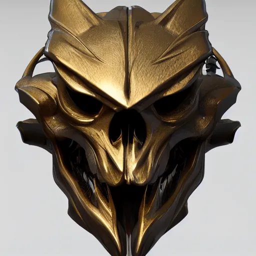 Image similar to high tech metallic dragon skull, futuristic, sci fi, yu-gi-oh 5ds, zbrush sculpt trending on artstation cgsociety, cad model, fusion360 highly detailed studio lighting 4k octane render