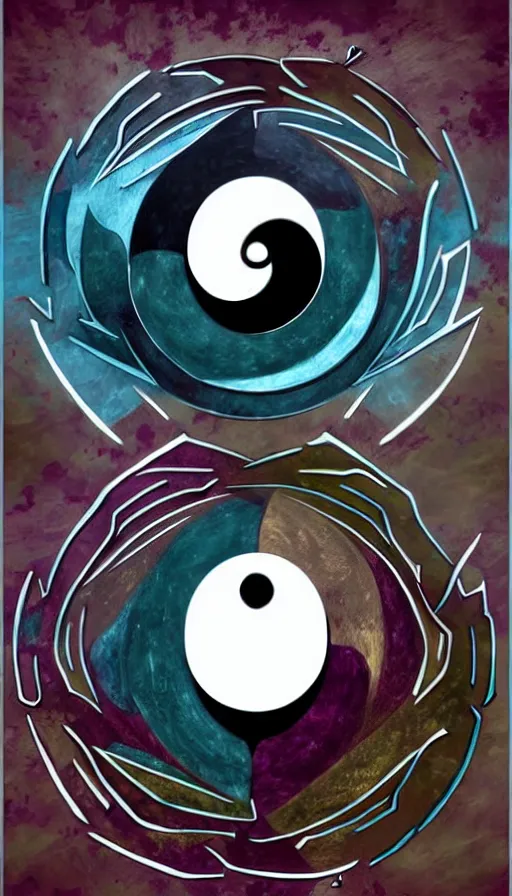Image similar to Abstract representation of ying Yang concept, from Guild Wars