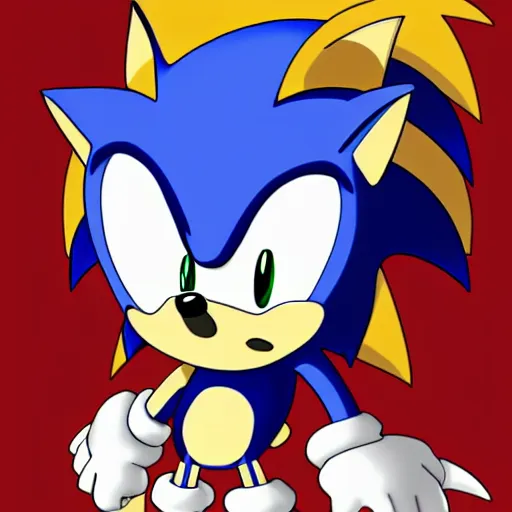 Image similar to very very very fat sonic the hedgehog