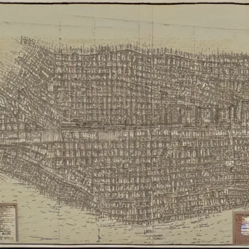 Prompt: map of a city Block of new york, after a war, top down perspecrive