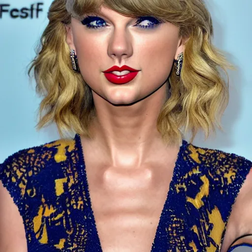 Prompt: taylor swift, head and shoulders portrait, extremely detailed masterpiece, one single continues line.