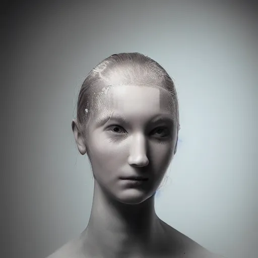 Image similar to portrait of dolphin - human hybrid, studio lighting, award - winning