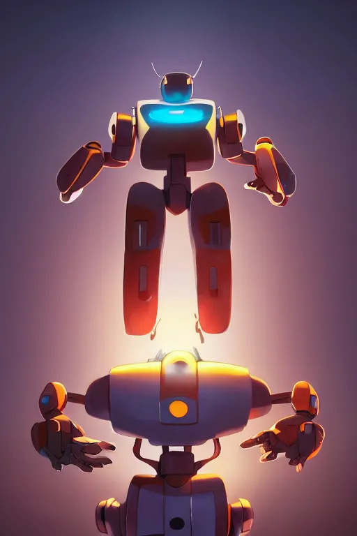 Image similar to metabots medabots medarotto medarot robot minimalist comics, behance hd by jesper ejsing, by rhads, makoto shinkai and lois van baarle, ilya kuvshinov, rossdraws global illumination ray tracing hdr radiating a glowing aura