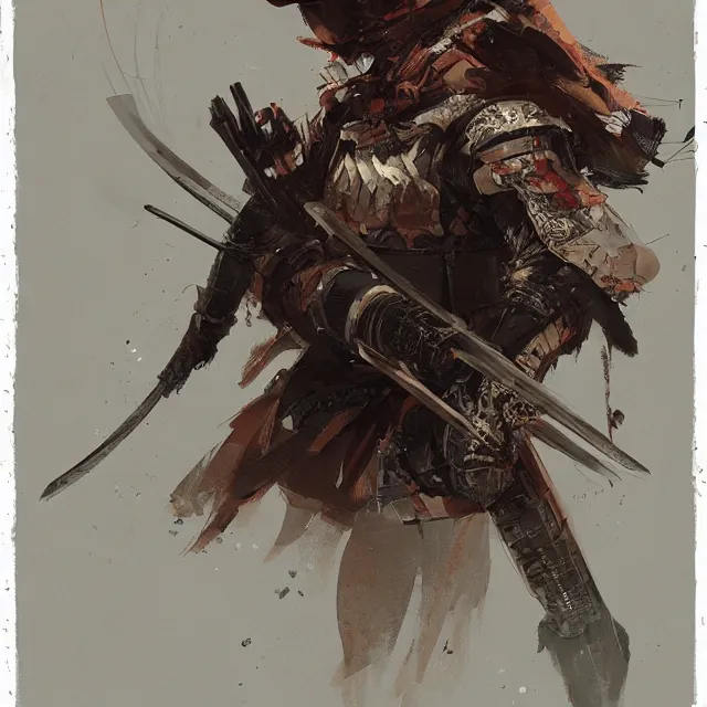 Prompt: very beauty fox samurai with a katana hyper detailed, insane details, intricate, elite, elegant, luxury, by ismail inceoglu dragan bibin hans thoma greg rutkowski alexandros pyromallis rene maritte illustrated,, fine details, realistic shaded, fine - face,