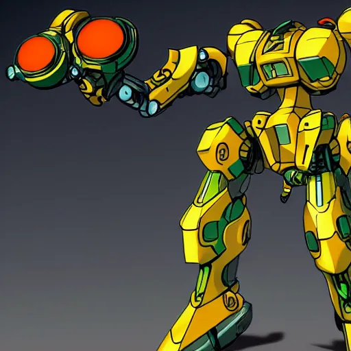 Prompt: samus aran in a mecha