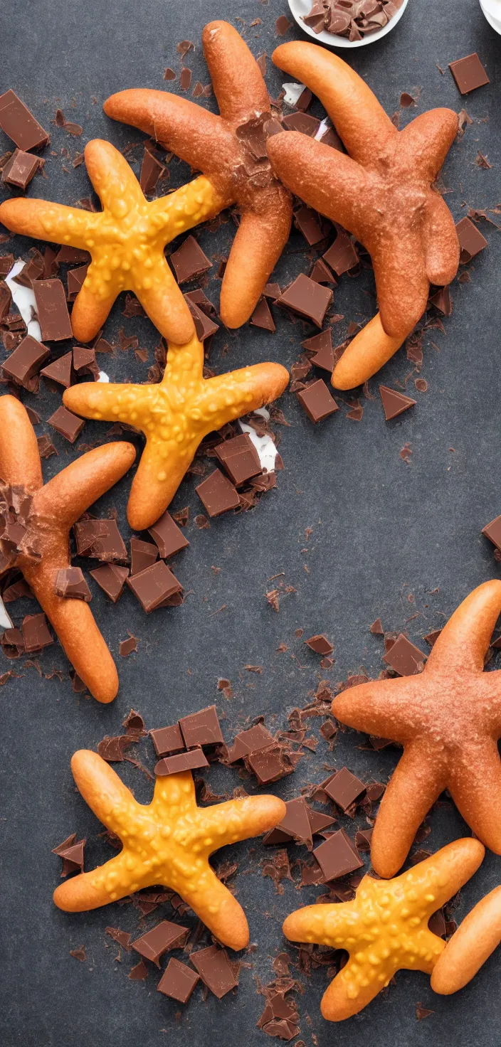 Image similar to chocolate starfish and the hot-dog flavoured water