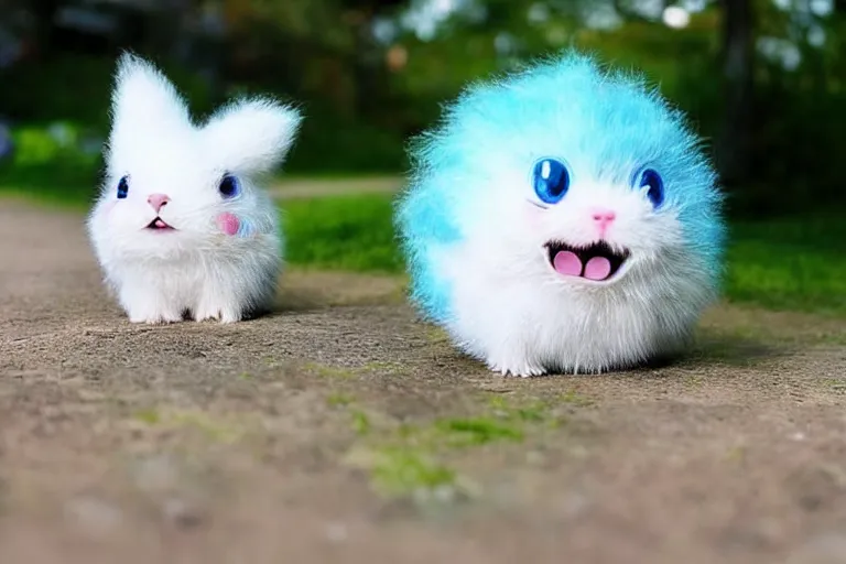 Prompt: real life togepi pokemon, cute!!!, heroic!!!, adorable!!!, playful!!!, chubby!!! fluffly!!!, happy!!!, cheeky!!!, mischievous!!!, ultra realistic!!!, spring time, slight overcast weather, golden hour, sharp focus