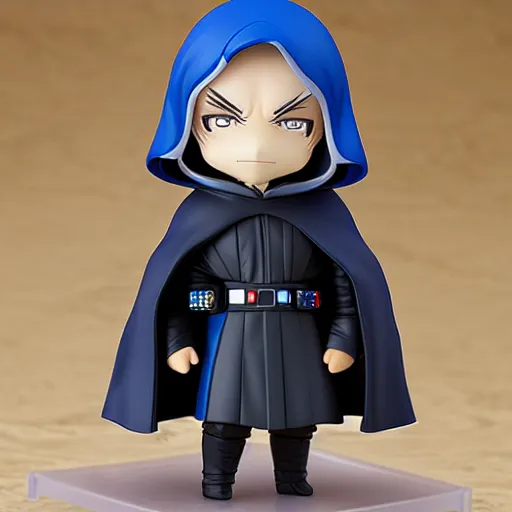 Image similar to nendoroid hooded darth sidious emperor palpatine, detailed, custom