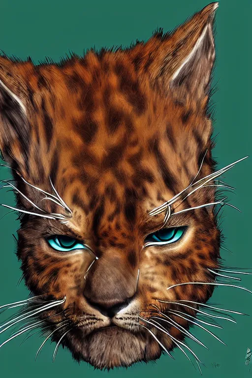 Prompt: rum tum tugger, portait, digital art