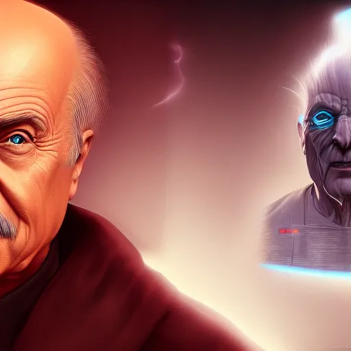 Image similar to Dr. Phil is Emperor Palpatine, hyperdetailed, artstation, cgsociety, 8k