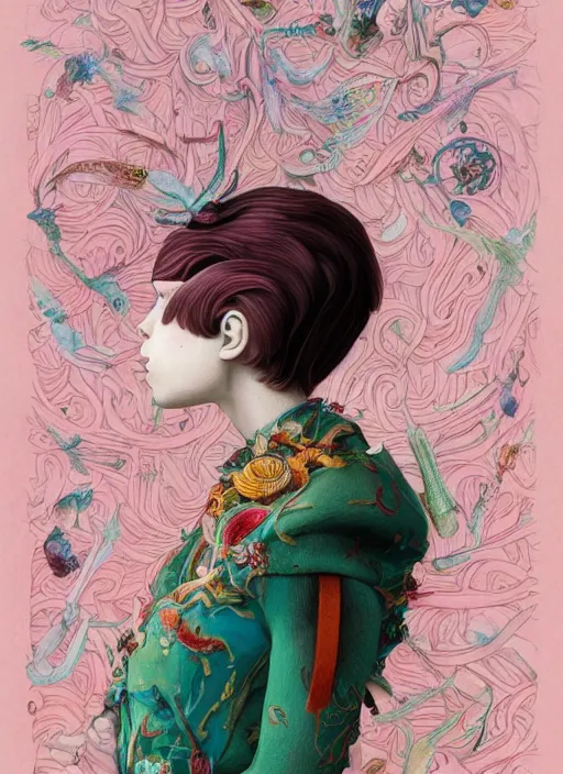 Image similar to beautiful girl :: by Martine Johanna and Simon Stålenhag and Chie Yoshii and Casey Weldon and Guillermo del toro :: ornate, dynamic, particulate, rich colors, intricate, elegant, highly detailed, centered, artstation, smooth, sharp focus, octane render, 3d