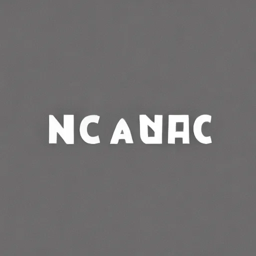 Image similar to a simple text logo that says Nacon with Helvetica font, bold. no background or textures, 2 tone colors only.