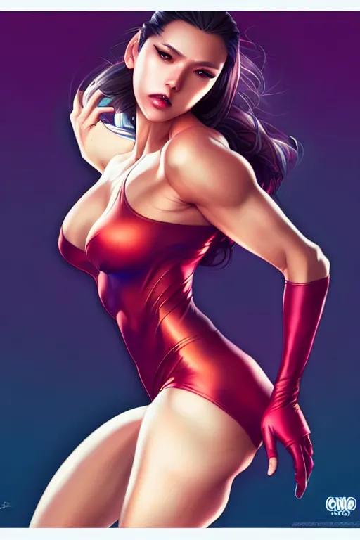 Prompt: Spandex by Artgerm and WLOP