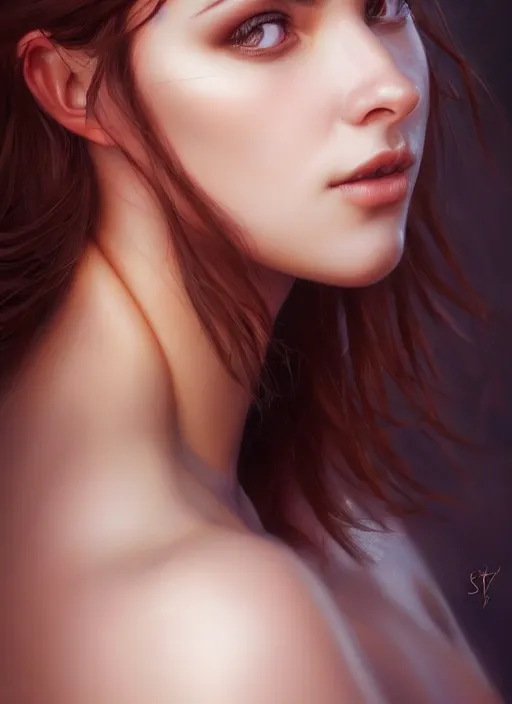 Image similar to photo of a gorgeous young woman in the style of stefan kostic, realistic, sharp focus, 8k high definition, insanely detailed, intricate, elegant, art by stanley lau and artgerm