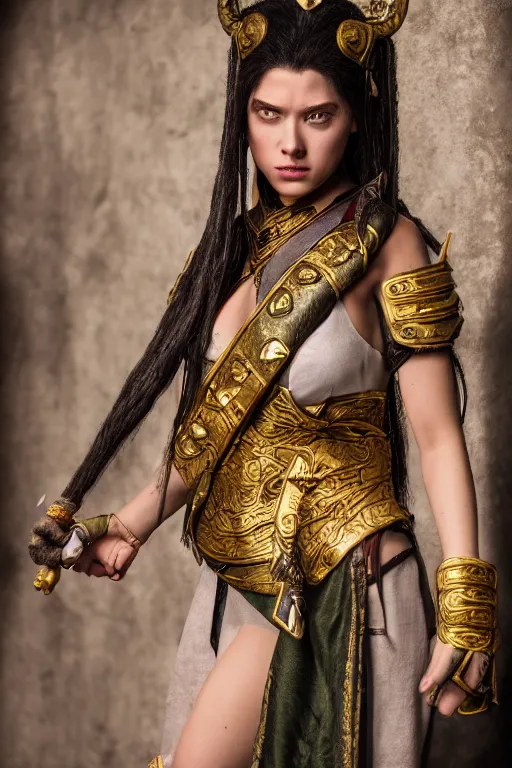 Prompt: a female DND yuan ti, high resolution film still, 8k, HDR colors, cosplay, studio lighting