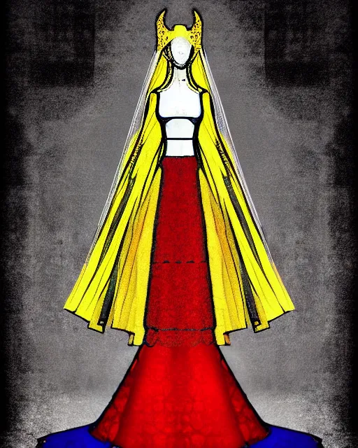 Prompt: digital art, centered full body of elven bride , by piet mondrian, de Stijl art mouvement, Abstract art, trending on artstation,