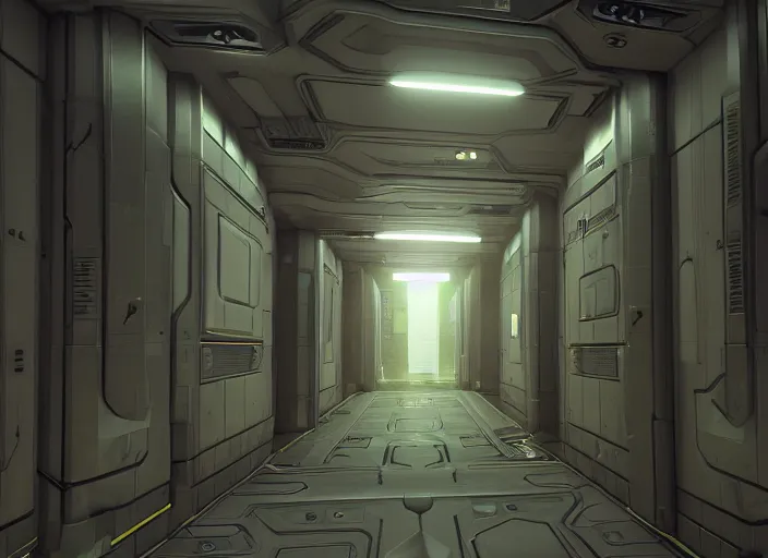 sci - fi modular hallway parts, kitbash, intricate, | Stable Diffusion ...