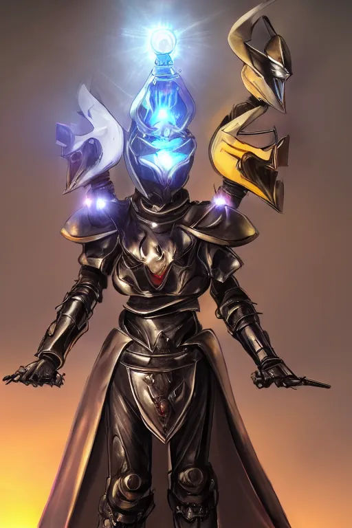 Image similar to helmet armor guardian destiny in witch queen illumination ray tracing hdr fanart arstation by sung choi robot ninja mask and eric pfeiffer and gabriel garza and casper konefal