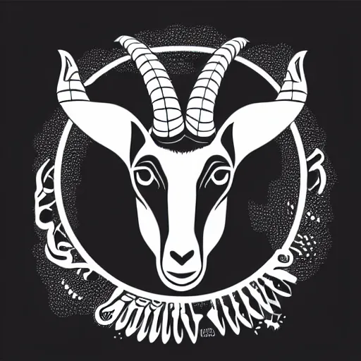 Image similar to satanic goat vector illustration, graphic tees