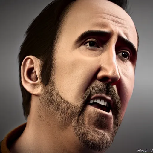 Prompt: hyperrealistic dslr film still of nicolas cage in a cage, stunning 8 k octane comprehensive 3 d render, inspired by istvan sandorfi & greg rutkowski & unreal engine, perfect symmetry, dim volumetric cinematic lighting, extremely hyper - detailed, extremely lifelike attributes & lifelike texture, intricate, masterpiece, artstation, stunning