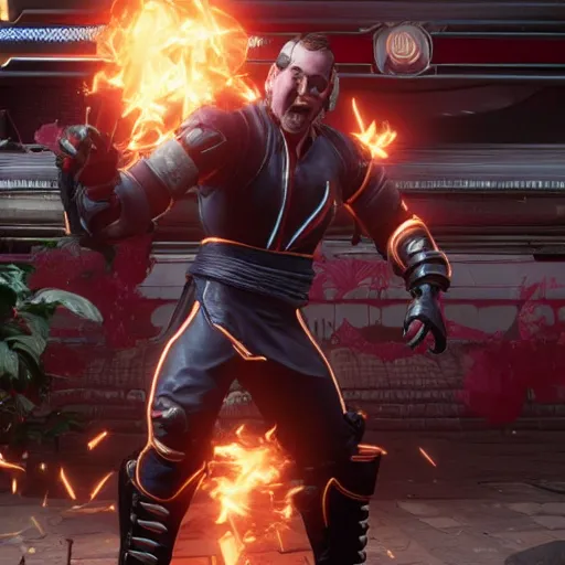 Prompt: Jeff Gerstmann in Mortal Kombat 11