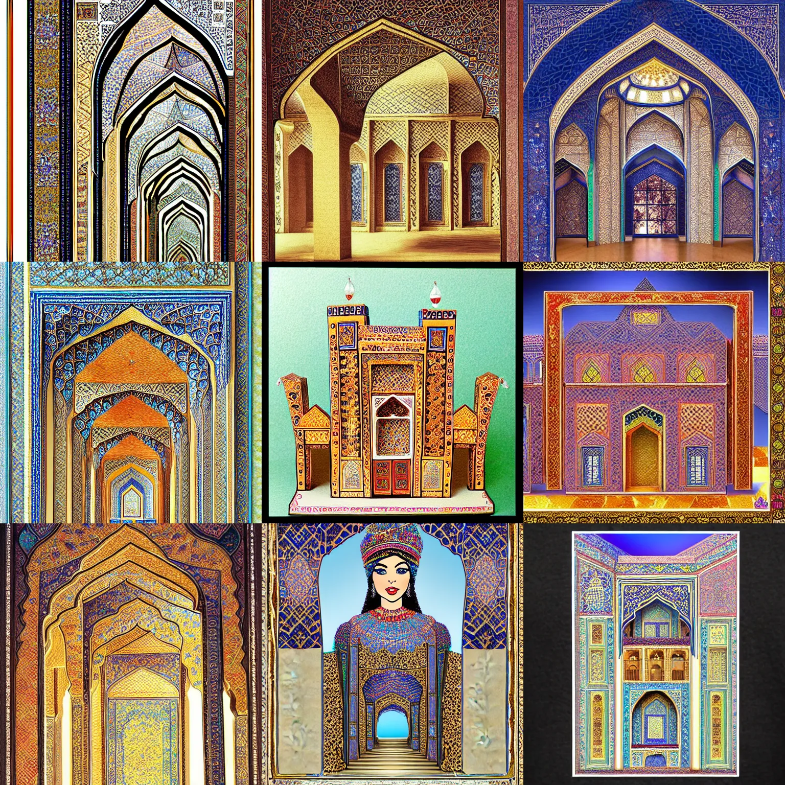 Prompt: Persian Princess is an architect