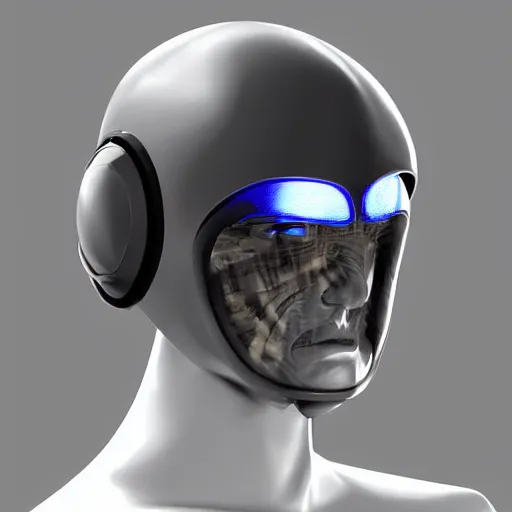 Image similar to military cyber nano mechanical mask futuristic headgear helmet protection multiple concept art detailed