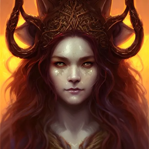 Image similar to Bard, female, fantasy, arcane glow, druidic runes, dramatic, intricate, sly smile, human face, fox ears, elegant, highly detailed, digital painting, artstation, concept art, smooth, sharp focus, illustration, octane render, art by Leesha Hannigan, Ross Tran, Thierry Doizon, Kai Carpenter, Ignacio Fernández Ríos