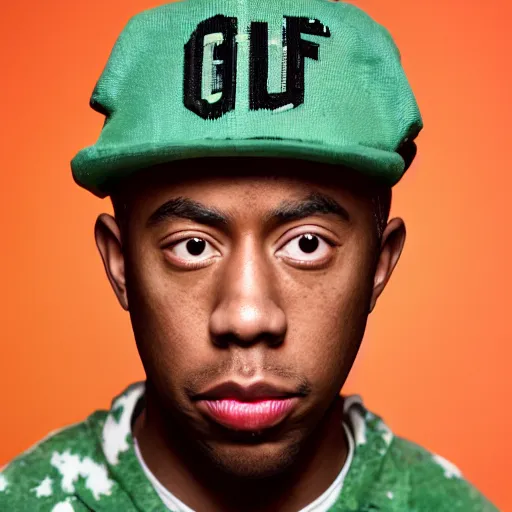 Prompt: detailed studio photography of a close up claymation of tyler the creator, detailed, breathtaking, uhd resolution, beautiful lighting, studio light, extremely detailed, establishing shot, photorealistic, hyperrealistic