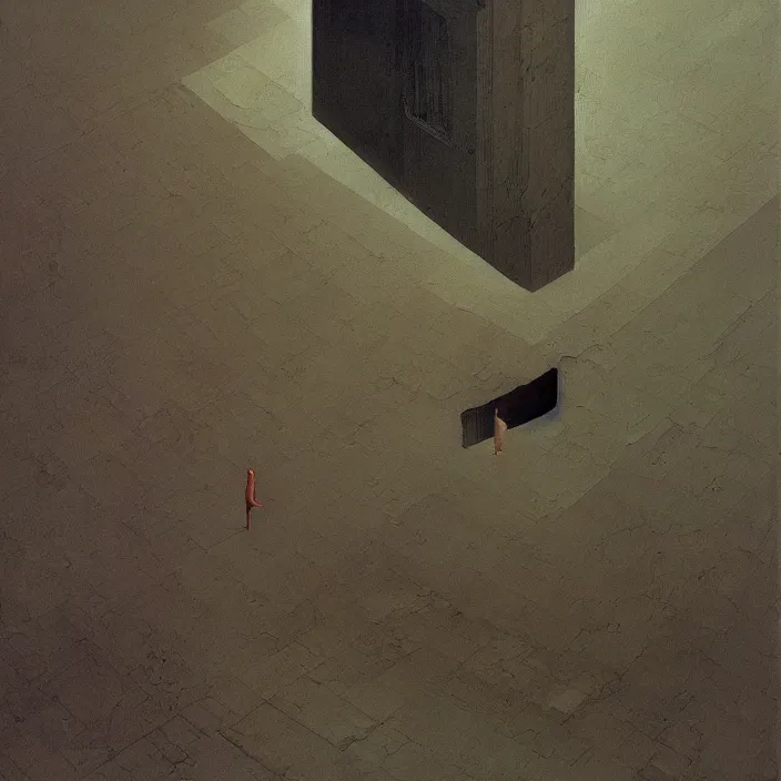 Image similar to false prophet, science fiction, Edward Hopper and James Gilleard, Zdzislaw Beksinski, highly detailed