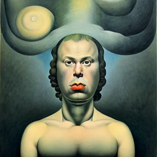 Image similar to figurative avant garde post - morden monumental dynamic portrait by magritte and hogarth, inspired by william blake and gaugin, illusion surreal art, highly conceptual figurative art, intricate detailed illustration, controversial poster art, polish poster art, geometrical drawings, no blur