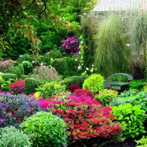 Prompt: a beautiful garden