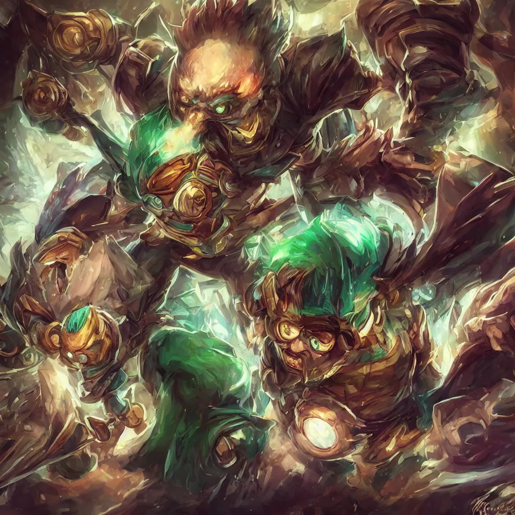 Prompt: uhd portrait photography mirror of heimerdinger! with his turrents. from league of legends. in the style of arcane ( 2 0 2 1 ). coherent portraits, mmorpg fantasy, intricate, highly detailed, digital painting, trending on artstation, hdr photo, smooth, sharp focus, illustration, by artgerm, greg rutkowski, and alphonse mucha