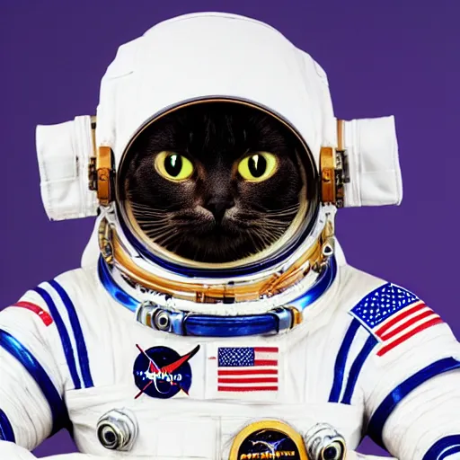 Prompt: photo of astronaut cat, ultra hd, ultra detailed, 8 k
