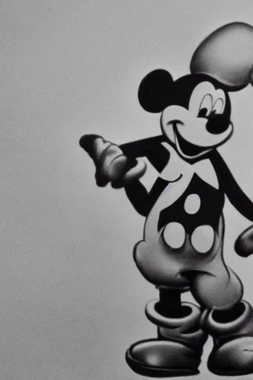 Prompt: 'photo of mickey mouse in saving private ryan, ww2, hyperrealistic, detailed'