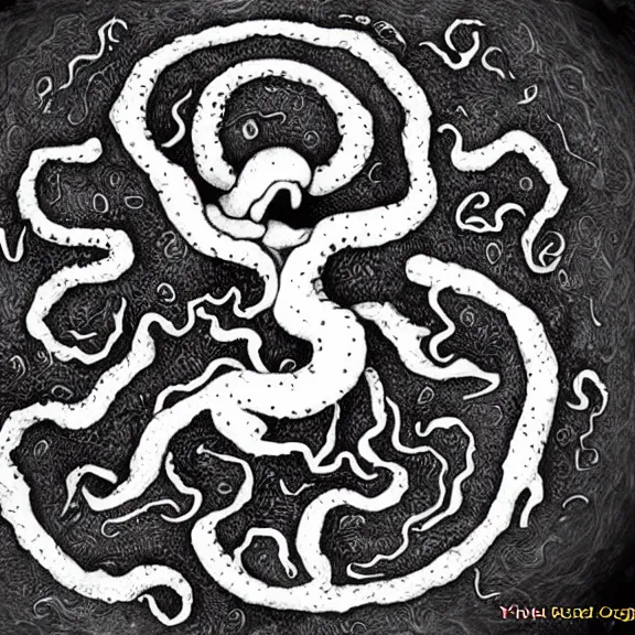 Image similar to cthulhu, yog-sothoth, soggoth, azathoth, real life experience, photo capure by the camera of lovecraft