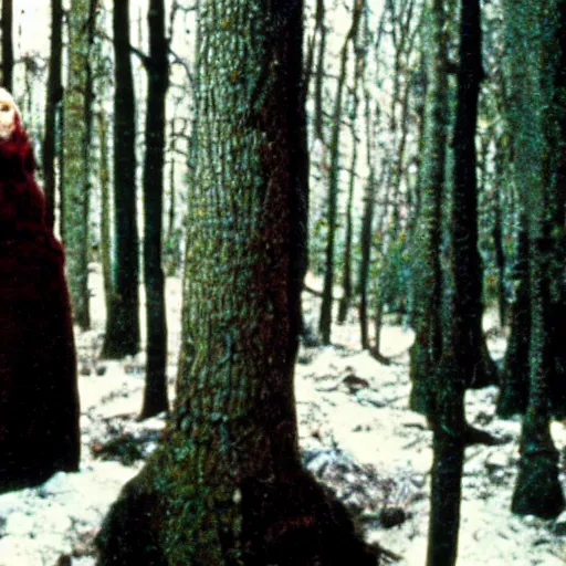 Prompt: a movie still by walerian borowczyk, forest, technicolor, high definition, remastered