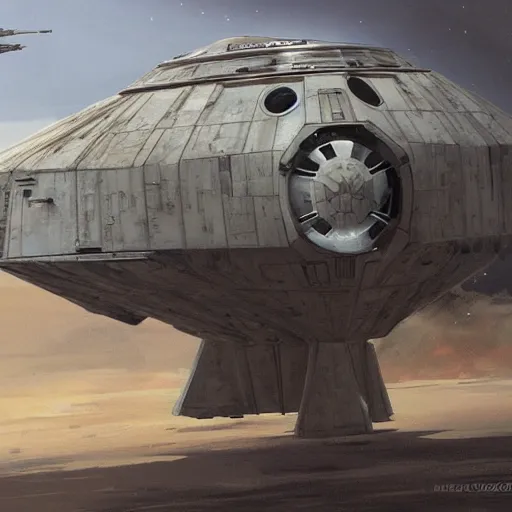 Image similar to concept art star wars vehicles