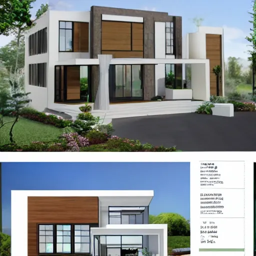 Image similar to floor plan to a modern contemporary home