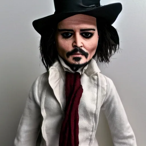 Prompt: Johnny Depp doll
