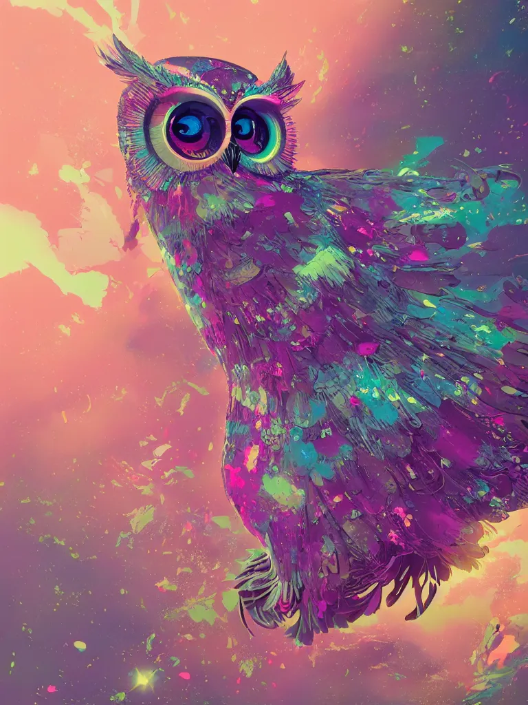 a dreamy otherworldly 3 d render of wise owl, pixiv | Stable Diffusion |  OpenArt
