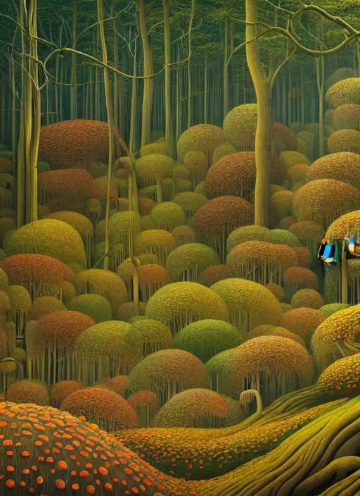 Prompt: hyper detailed 3d render like a Oil painting - the spring comes to the forest, by Jacek Yerka, Mariusz Lewandowski, Houdini algorithmic generative render, Abstract brush strokes, Masterpiece, Edward Hopper and James Gilleard, Zdzislaw Beksinski, Mark Ryden, Wolfgang Lettl, hints of Yayoi Kasuma, octane render, 8k