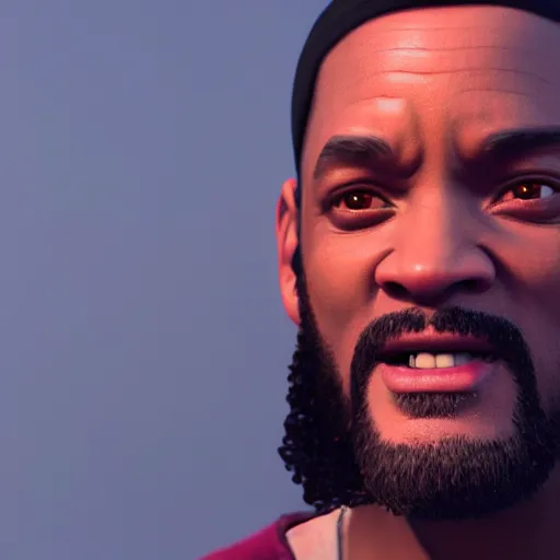 Prompt: jesus meet will smith, cgsociety, artstation, 8 k, dreamworks, hyperdetalied,