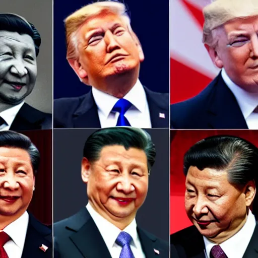 Prompt: vladimir putin, obama, trump and xi jinping at a strip club, hyperrealistic face