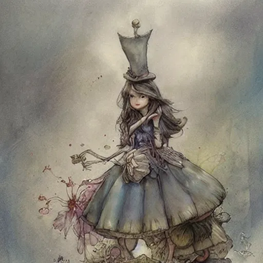 Image similar to ( ( ( ( ( alice in wonderland disney. muted colors. ) ) ) ) ) by jean - baptiste monge!!!!!!!!!!!!!!!!!!!!!!!!!!!